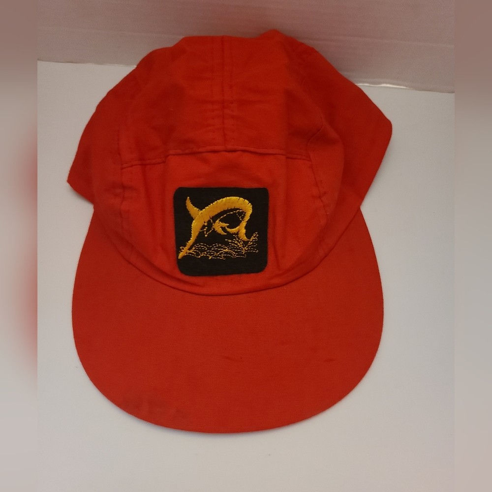 Vintage 80s Marlin Fishing Cap Snapback Baseball Hat, Some Stains, Pre-owned.